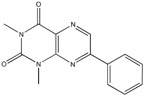 1,3-dimethyl-7-phenyl-2,4(1H,3H)-pteridinedione Structure