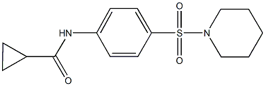 N-[4-(piperidin-1-ylsulfonyl)phenyl]cyclopropanecarboxamide Structure