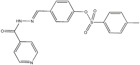 4-(2-isonicotinoylcarbohydrazonoyl)phenyl 4-methylbenzenesulfonate 구조식 이미지