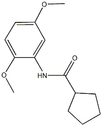 N-(2,5-dimethoxyphenyl)cyclopentanecarboxamide 구조식 이미지