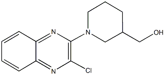 [1-(3-chloro-2-quinoxalinyl)-3-piperidinyl]methanol Structure