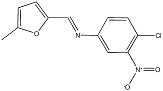 4-chloro-N-[(5-methyl-2-furyl)methylene]-3-nitroaniline Structure