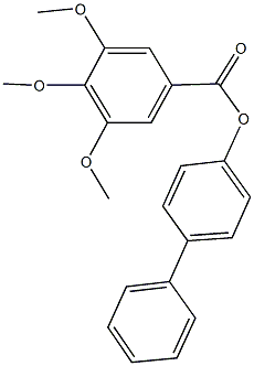 [1,1'-biphenyl]-4-yl 3,4,5-trimethoxybenzoate 구조식 이미지
