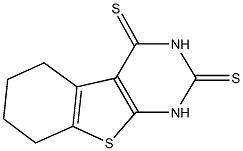 5,6,7,8-tetrahydro[1]benzothieno[2,3-d]pyrimidine-2,4(1H,3H)-dithione 구조식 이미지
