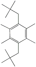 1,2,4,5-tetramethyl-3,6-dineopentylbenzene 구조식 이미지