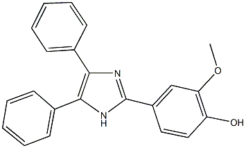4-(4,5-diphenyl-1H-imidazol-2-yl)-2-methoxyphenol 구조식 이미지