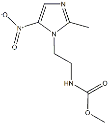 methyl 2-{5-nitro-2-methyl-1H-imidazol-1-yl}ethylcarbamate Structure