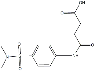 4-{4-[(dimethylamino)sulfonyl]anilino}-4-oxobutanoic acid 구조식 이미지