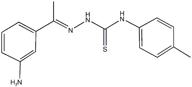 1-(3-aminophenyl)ethanone N-(4-methylphenyl)thiosemicarbazone 구조식 이미지