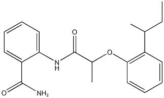 2-({2-[2-(sec-butyl)phenoxy]propanoyl}amino)benzamide Structure