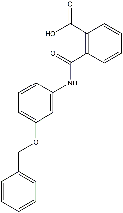 2-{[3-(benzyloxy)anilino]carbonyl}benzoic acid 구조식 이미지