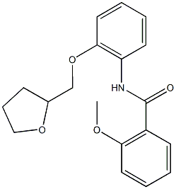 2-methoxy-N-[2-(tetrahydro-2-furanylmethoxy)phenyl]benzamide 구조식 이미지