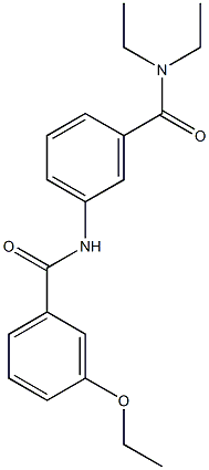 3-[(3-ethoxybenzoyl)amino]-N,N-diethylbenzamide Structure