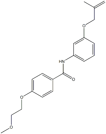 4-(2-methoxyethoxy)-N-{3-[(2-methyl-2-propenyl)oxy]phenyl}benzamide Structure