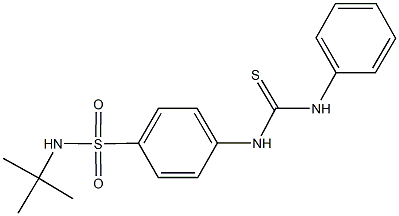 4-[(anilinocarbothioyl)amino]-N-(tert-butyl)benzenesulfonamide 구조식 이미지