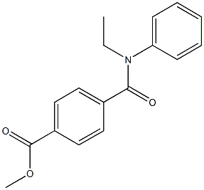 methyl 4-[(ethylanilino)carbonyl]benzoate 구조식 이미지