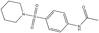 N-[4-(1-piperidinylsulfonyl)phenyl]acetamide 구조식 이미지