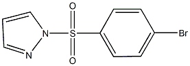 1-(4-bromophenylsulfonyl)-1H-pyrazole 구조식 이미지