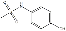 N-(4-hydroxyphenyl)methanesulfonamide 구조식 이미지