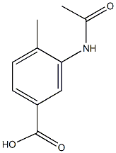 3-(acetylamino)-4-methylbenzoic acid 구조식 이미지