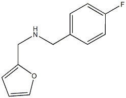 N-(4-fluorobenzyl)-N-(2-furylmethyl)amine 구조식 이미지