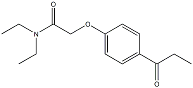 N,N-diethyl-2-(4-propionylphenoxy)acetamide 구조식 이미지