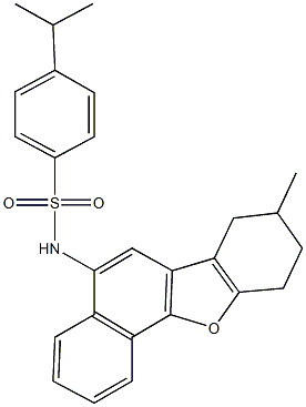 4-isopropyl-N-(8-methyl-7,8,9,10-tetrahydronaphtho[1,2-b][1]benzofuran-5-yl)benzenesulfonamide Structure