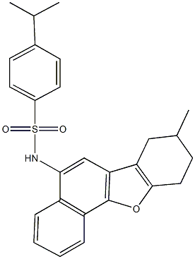 4-isopropyl-N-(8-methyl-7,8,9,10-tetrahydronaphtho[1,2-b][1]benzofuran-5-yl)benzenesulfonamide 구조식 이미지