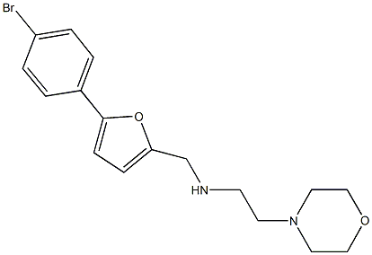 N-{[5-(4-bromophenyl)-2-furyl]methyl}-N-[2-(4-morpholinyl)ethyl]amine Structure