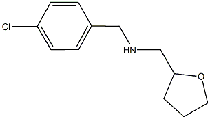 N-(4-chlorobenzyl)-N-(tetrahydro-2-furanylmethyl)amine Structure