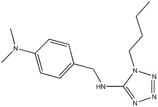 N-(1-butyl-1H-tetraazol-5-yl)-N-[4-(dimethylamino)benzyl]amine 구조식 이미지