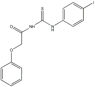 N-(4-iodophenyl)-N'-(phenoxyacetyl)thiourea 구조식 이미지