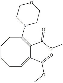 dimethyl 3-(4-morpholinyl)-2,8-cyclooctadiene-1,2-dicarboxylate 구조식 이미지