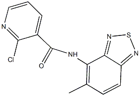 2-chloro-N-(5-methyl-2,1,3-benzothiadiazol-4-yl)nicotinamide 구조식 이미지