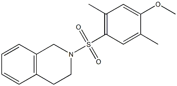 4-(3,4-dihydro-2(1H)-isoquinolinylsulfonyl)-2,5-dimethylphenyl methyl ether 구조식 이미지