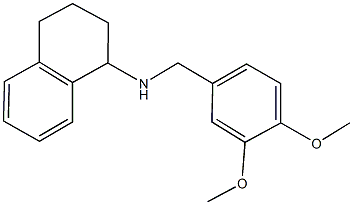 N-(3,4-dimethoxybenzyl)-1,2,3,4-tetrahydro-1-naphthalenamine 구조식 이미지