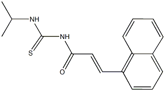 N-isopropyl-N'-[3-(1-naphthyl)acryloyl]thiourea 구조식 이미지