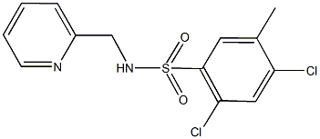 2,4-dichloro-5-methyl-N-(2-pyridinylmethyl)benzenesulfonamide Structure