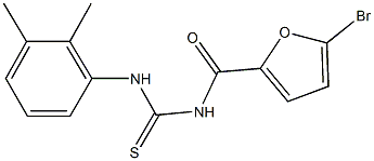 N-(5-bromo-2-furoyl)-N'-(2,3-dimethylphenyl)thiourea Structure