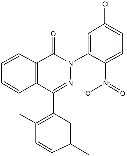 2-{5-chloro-2-nitrophenyl}-4-(2,5-dimethylphenyl)-1(2H)-phthalazinone Structure