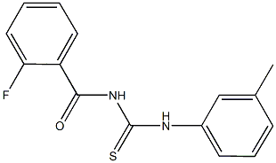 N-(2-fluorobenzoyl)-N'-(3-methylphenyl)thiourea 구조식 이미지