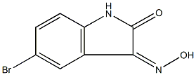 5-bromo-1H-indole-2,3-dione 3-oxime 구조식 이미지