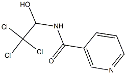 N-(2,2,2-trichloro-1-hydroxyethyl)nicotinamide 구조식 이미지