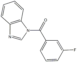 1-(3-fluorobenzoyl)-1H-benzimidazole 구조식 이미지