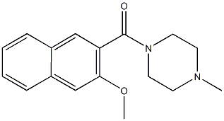 1-(3-methoxy-2-naphthoyl)-4-methylpiperazine 구조식 이미지