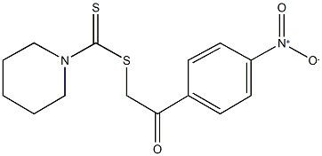 2-{4-nitrophenyl}-2-oxoethyl 1-piperidinecarbodithioate Structure