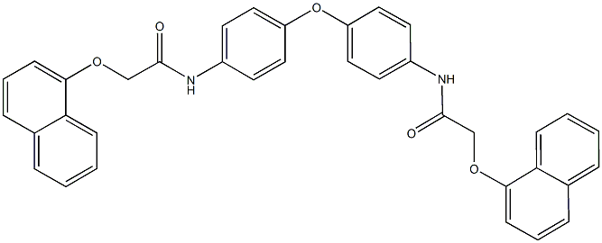 2-(1-naphthyloxy)-N-[4-(4-{[(1-naphthyloxy)acetyl]amino}phenoxy)phenyl]acetamide 구조식 이미지