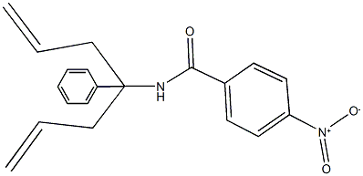 N-(1-allyl-1-phenyl-3-butenyl)-4-nitrobenzamide 구조식 이미지