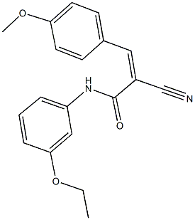 2-cyano-N-(3-ethoxyphenyl)-3-(4-methoxyphenyl)acrylamide Structure