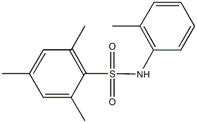 2,4,6-trimethyl-N-(2-methylphenyl)benzenesulfonamide Structure